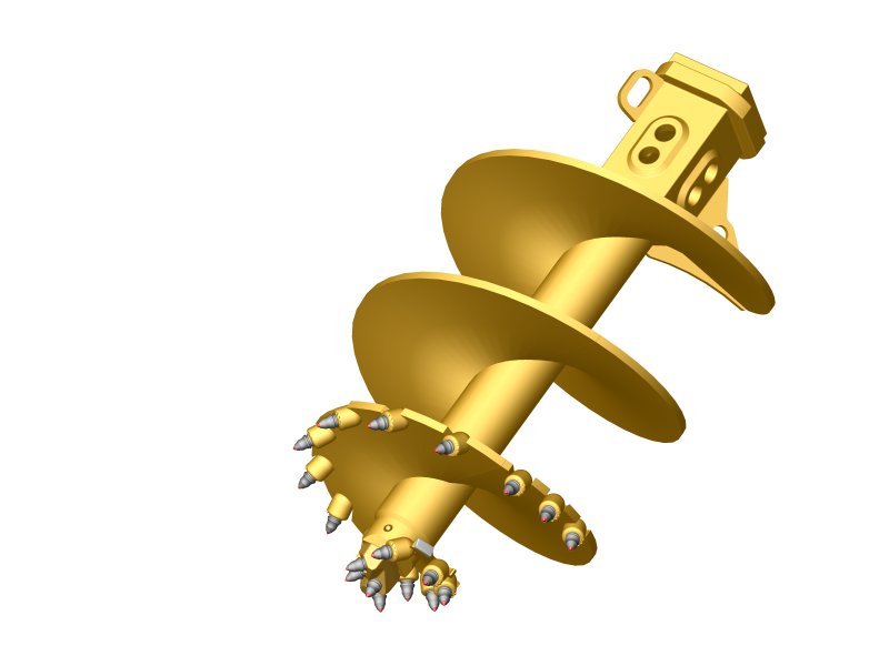 AU-RP Single Face Rock Auger Progressive